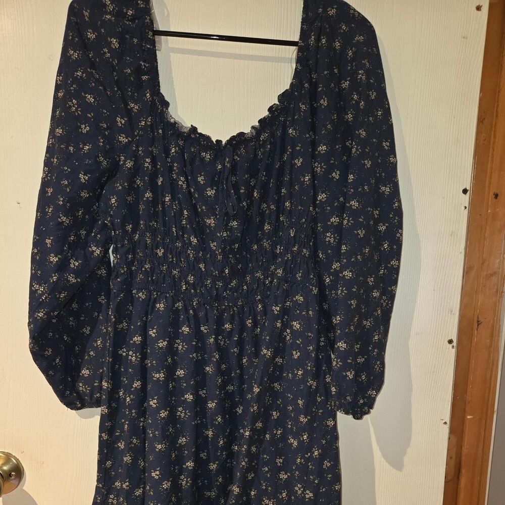 Celebrity-pink Women's Navy and Blue Dress